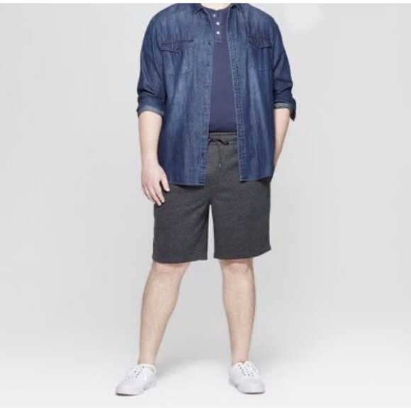 Men's 8.5" Regular Fit Ultra Soft Fleece Pull-On Shorts - Goodfellow & Co - 5XL - Picture 3 of 5